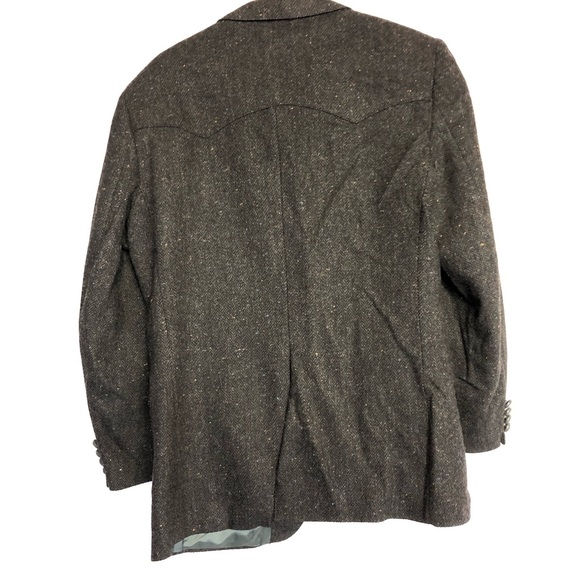 Farah Westernwear sz 40r dark blazer wool 2 button - Picture 5 of 8